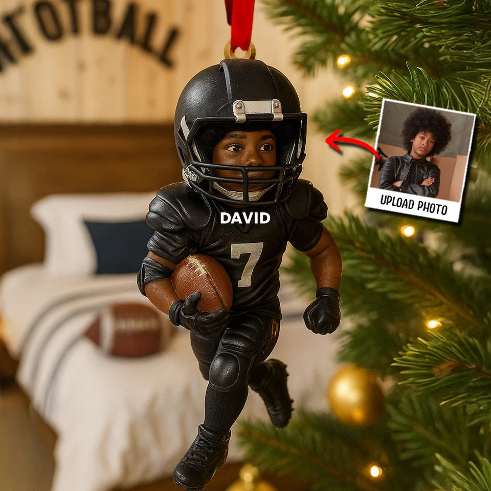 Game Day - Personalized Football Ornament