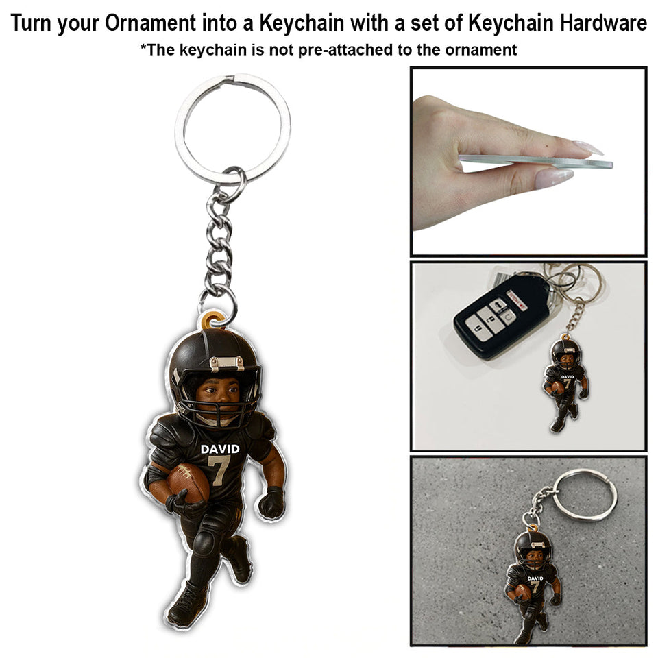 Game Day - Personalized Football Ornament