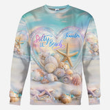 Salty Lil Beach - Personalized Sea Lover All Over Shirt