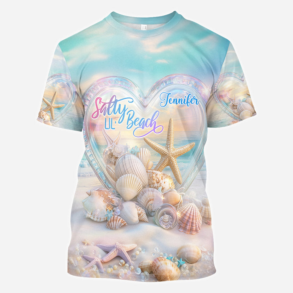 Salty Lil Beach - Personalized Sea Lover All Over Shirt
