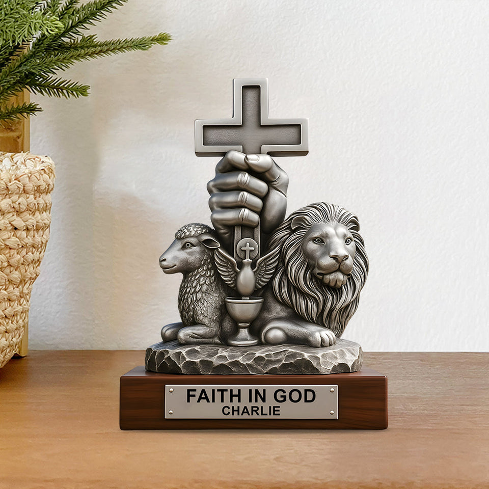 Have Faith In God - Personalized Christian Custom Shaped Acrylic Plaque