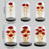 You & Me We Got This - Personalized Couple Glowing Roses Glass Dome