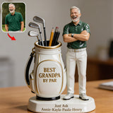 Best Dad By Par - Perfect Father's Day Gift - Personalized Golf Acrylic Pot