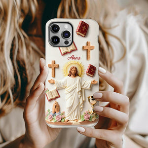 Faith Over Fear - Personalized Christian Full Print Phone Case