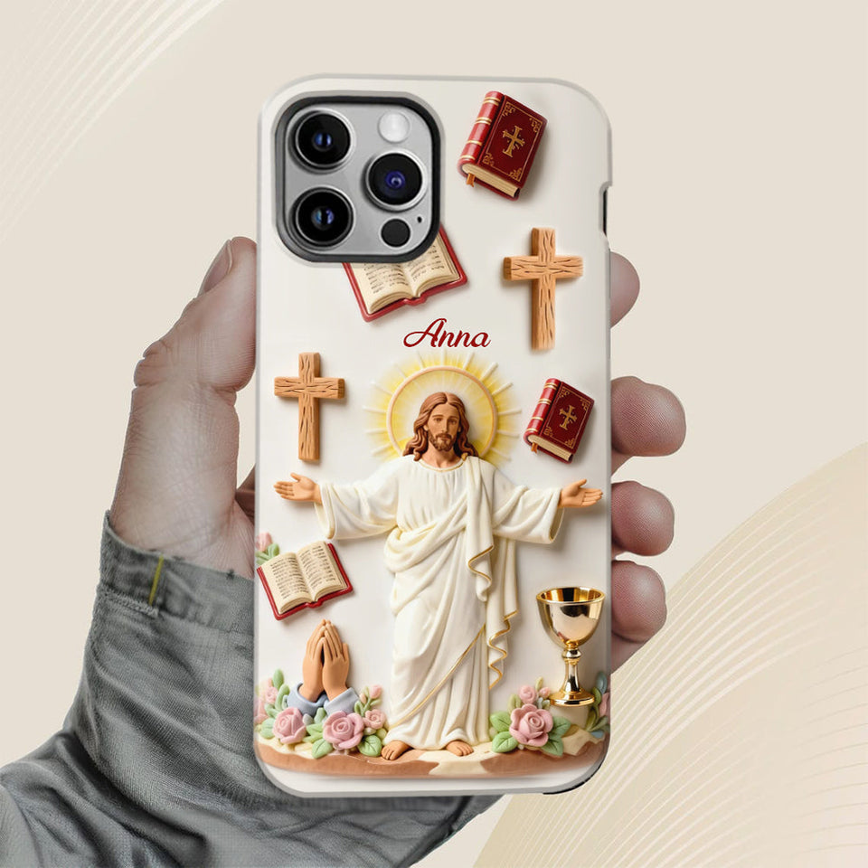 Faith Over Fear - Personalized Christian Full Print Phone Case