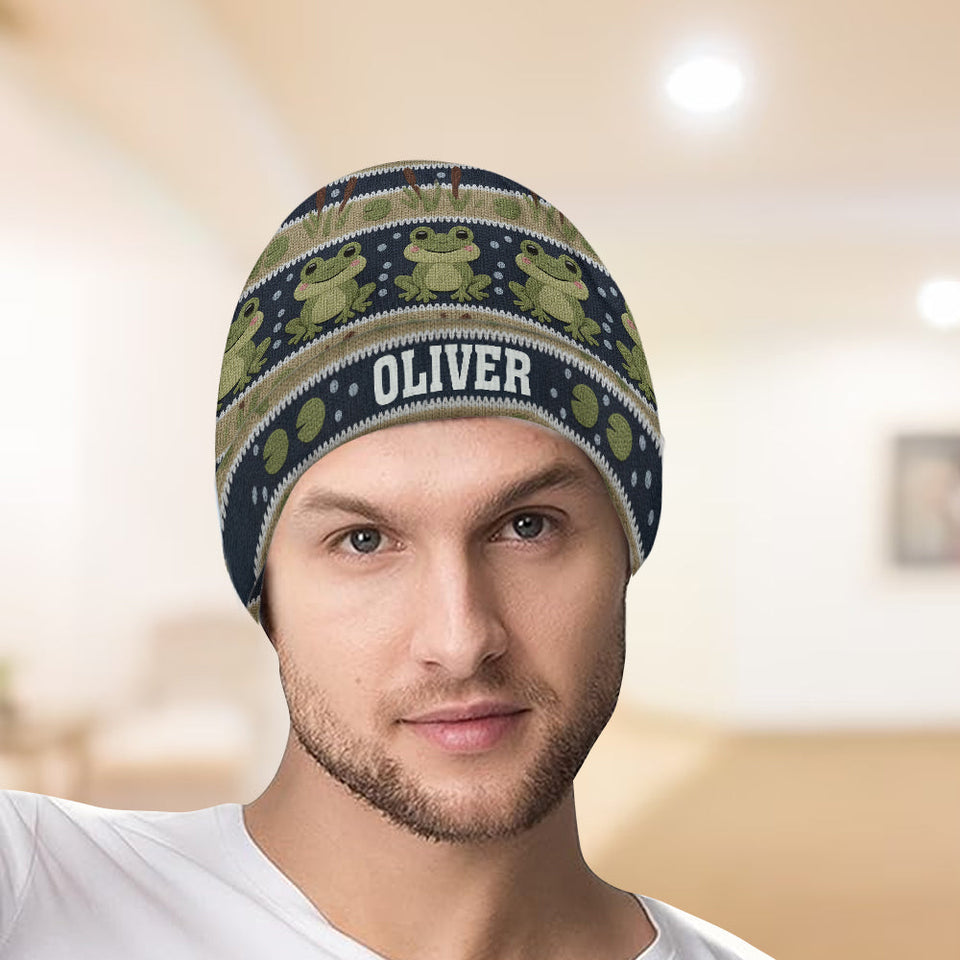 Love Frog - Personalized Frog Beanie Hat