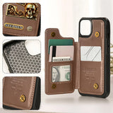 Skull Name Initial Letter - Personalized Skull Wallet Phone Case