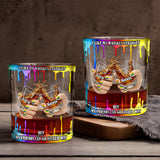 I Like My Whiskey Straight - Personalized LGBT Support Whiskey Glass