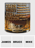Gift For Bourbon/ Whiskey Lovers, Gift For Him - Personalized Whisky Whiskey Glass