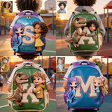 Hello Summer - Personalized Kid Changeable Leather Patch Backpack