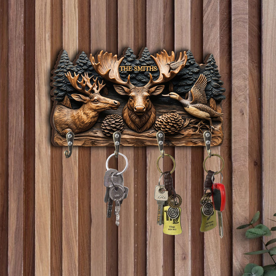 Love Hunting - Personalized Hunting Custom Shaped Key Rack