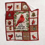 I Am Always With You - Personalized Memorial Blanket