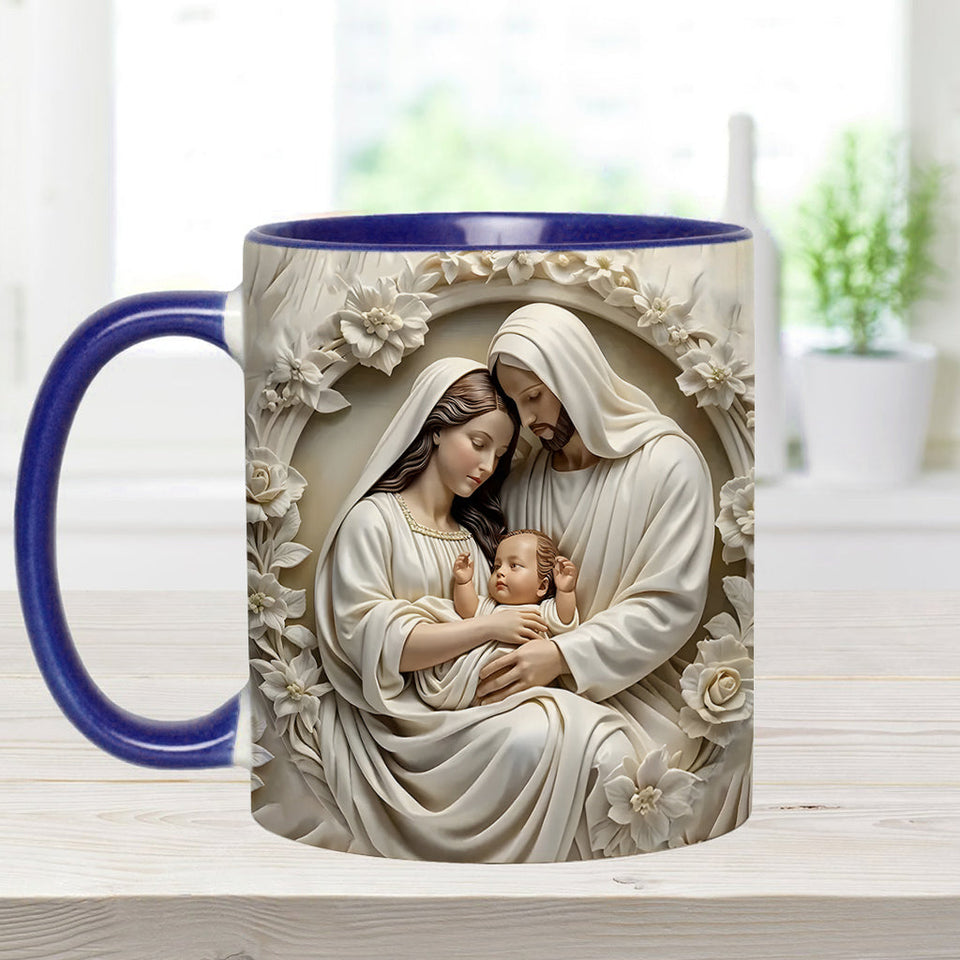 Mug chrétien personnalisé Sainte Famille