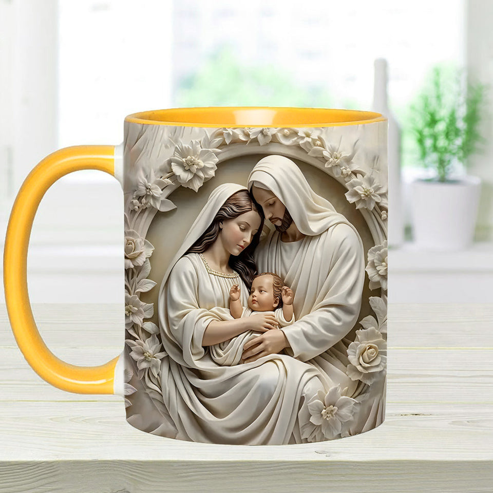 Mug chrétien personnalisé Sainte Famille