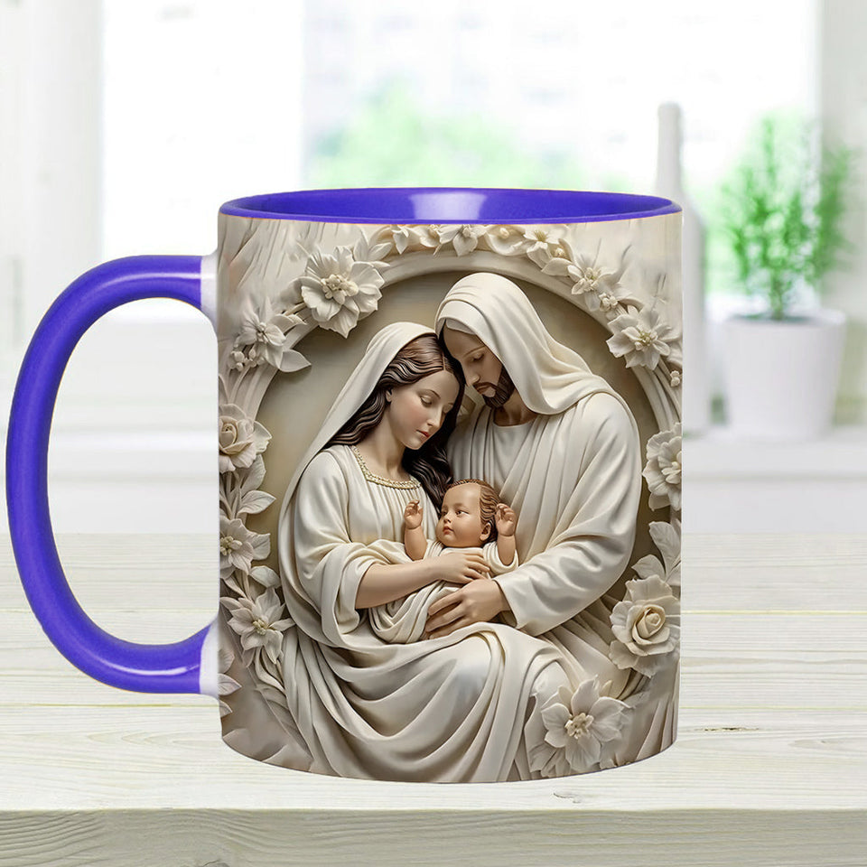 Mug chrétien personnalisé Sainte Famille