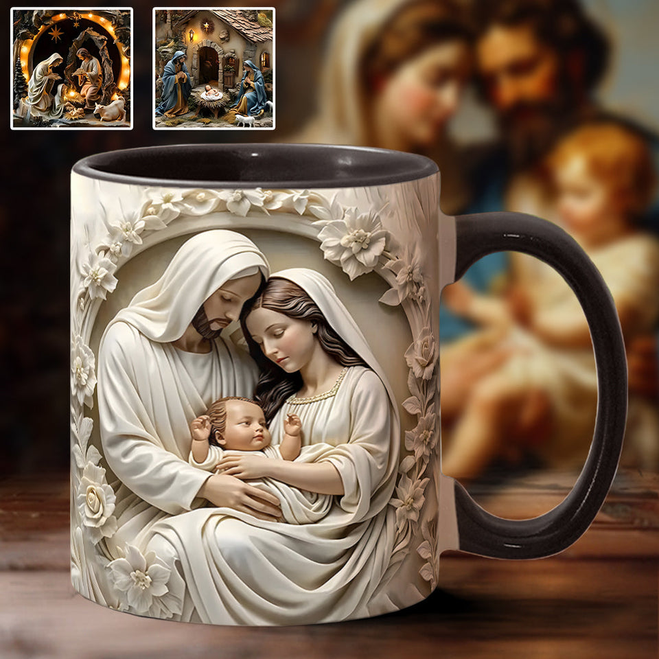 Mug chrétien personnalisé Sainte Famille