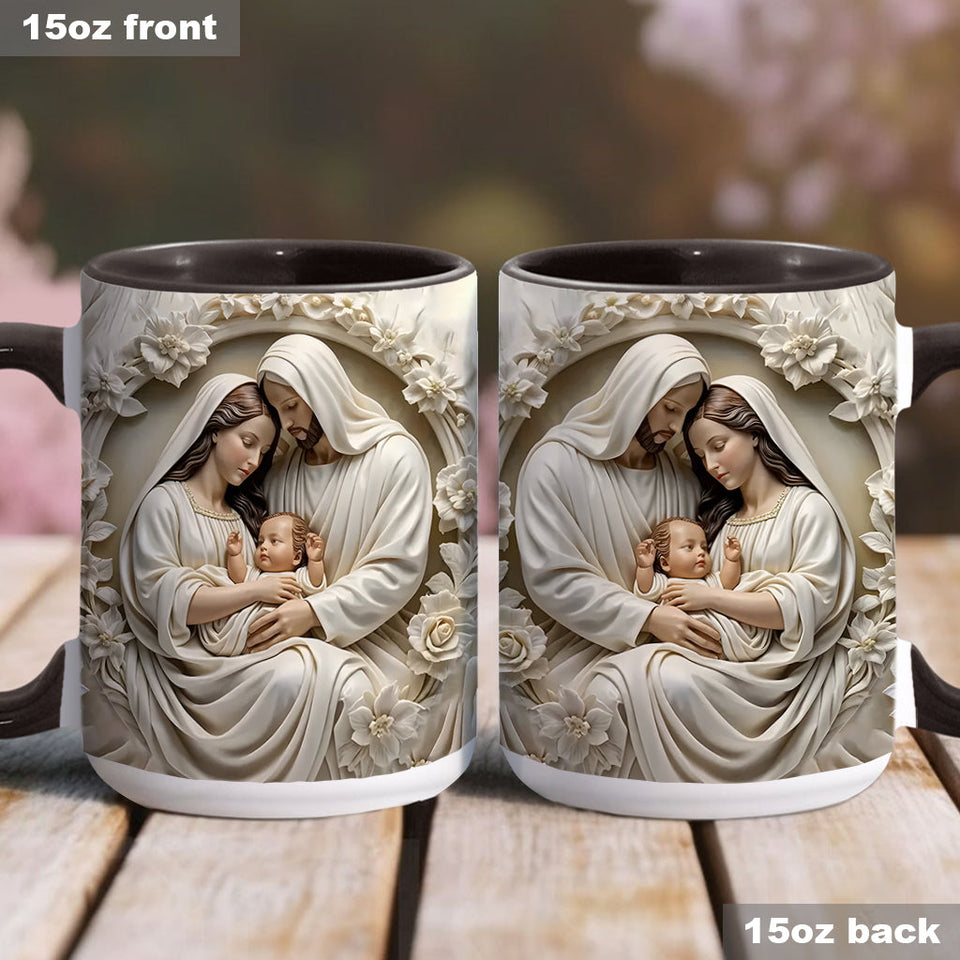 Mug chrétien personnalisé Sainte Famille