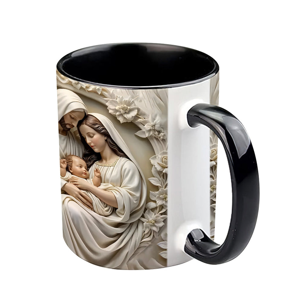 Mug chrétien personnalisé Sainte Famille