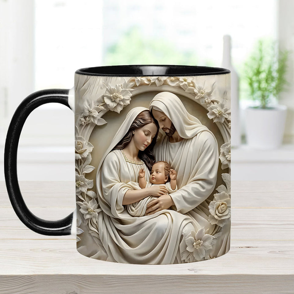 Mug chrétien personnalisé Sainte Famille