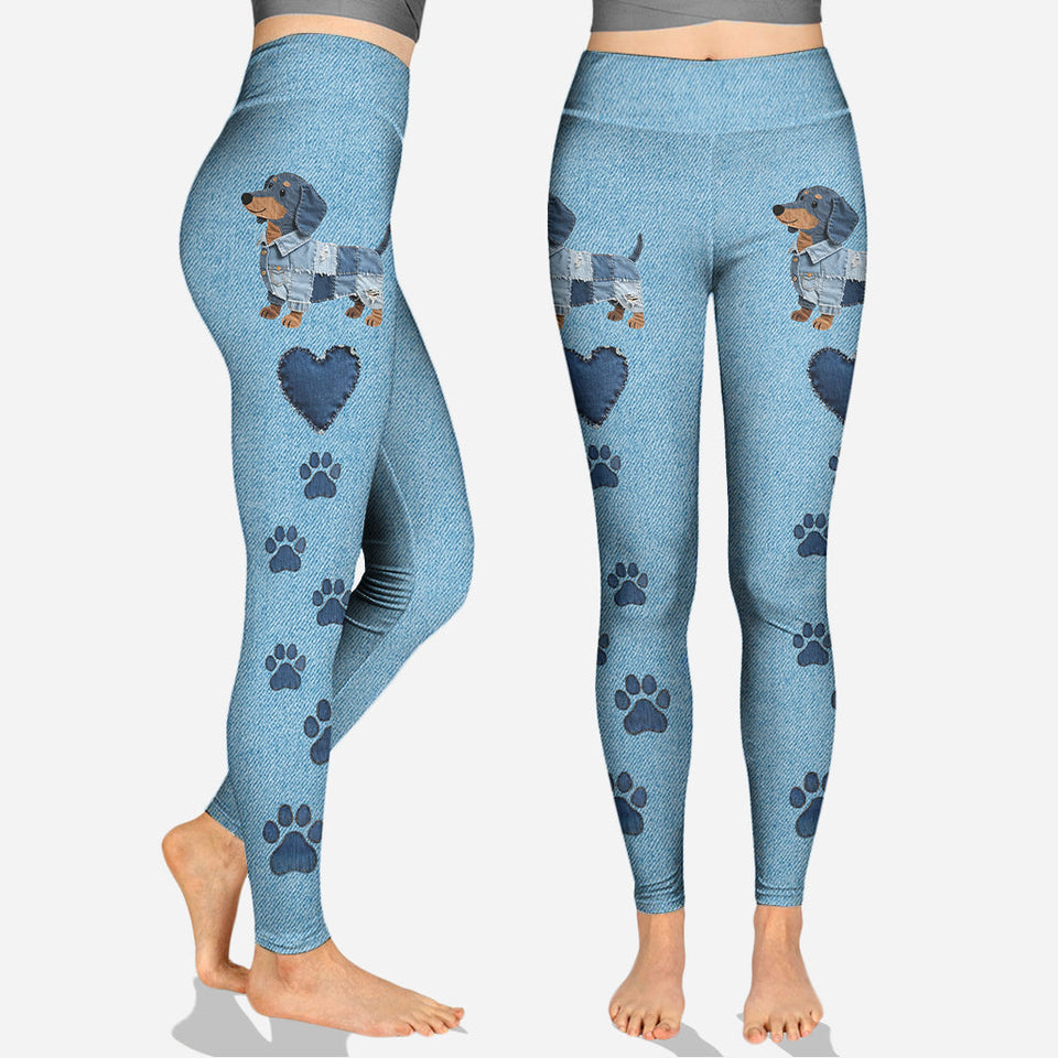 Just A Girl Who Loves Her Dog - Personalized Dog Hoodie and Leggings