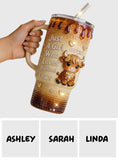 Just A Girl Who Loves Highland Cow - Personalized Highland Cow Tumbler With Handle