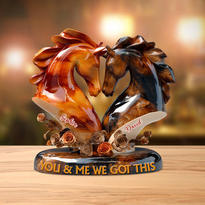 You & Me We Got This - Personalized Couple Custom Shaped Acrylic Plaque