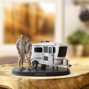 Home Is Where We Park It - Personalized Camping Custom Shaped Acrylic Plaque