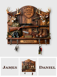 Love Hunting - Personalized Hunting Custom Shaped Hanging Rack