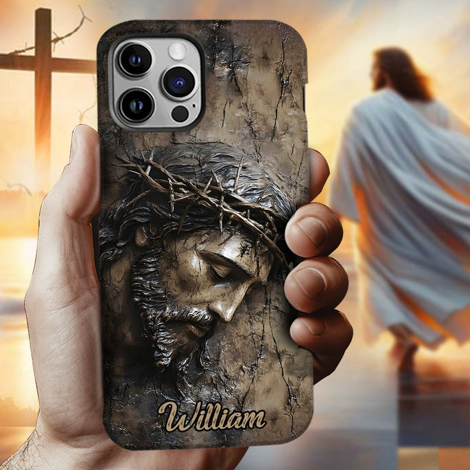 Foi, Espérance, Amour - Coque de téléphone personnalisée avec imprimé chrétien intégral