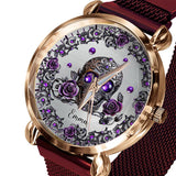 Beautiful Skull And Roses - Personalized Skull Women Hand Watch