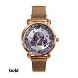 Beautiful Skull And Roses - Personalized Skull Women Hand Watch