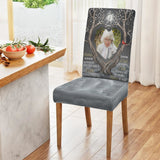 Those We Love Don't Go Away - Personalized Memorial Chair Cover Set