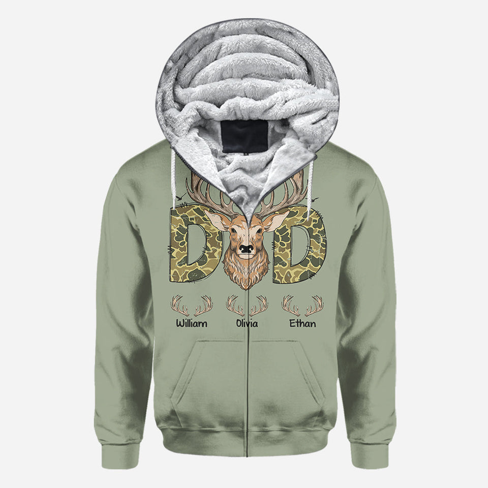 Best Dad Ever - Personalized Hunting All Over Shirt