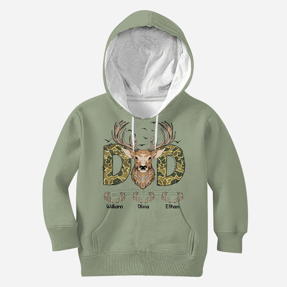 Best Dad Ever - Personalized Hunting All Over Shirt