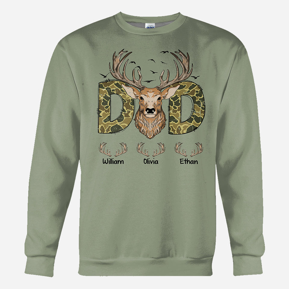 Best Dad Ever - Personalized Hunting All Over Shirt