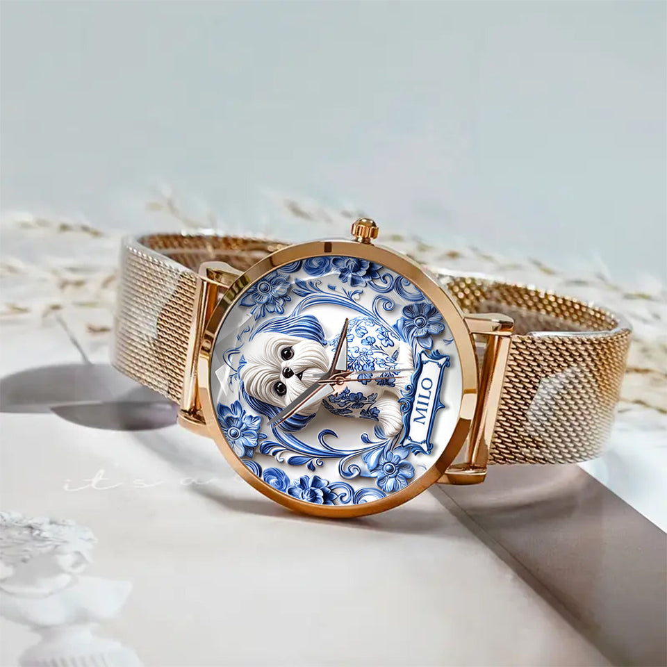 Dog Mom - Personalized Dog Women Hand Watch