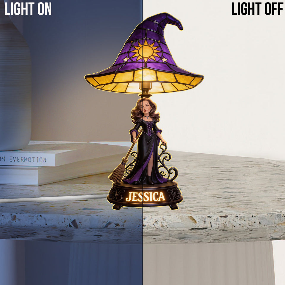 Custom Any Photo Witch Style - Personalized Witch Acrylic LED Night Light
