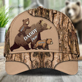 Papa Bear with Cubs - Personalized Bear Classic Cap