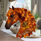 Hello Fall - Personalized Horse LED Light Acrylic Sign