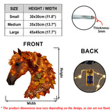 Hello Fall - Personalized Horse LED Light Acrylic Sign