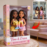 Custom Any Photo Bestie Anniversary - Personalized Bestie Custom Shaped Acrylic Plaque