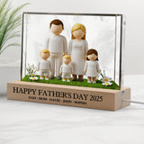 Happy Father's Day 2025 - Personalized Family Shaped Led Night Light