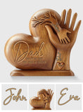Dad You Are The Piece That Holds Us Together - Personalized Father Custom Shaped Acrylic Plaque
