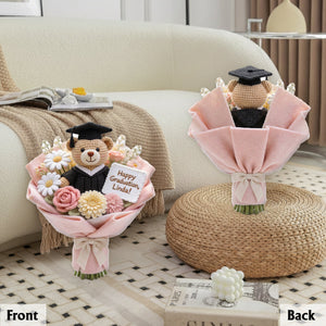 Graduation Bouquet - Personalized Graduation Premium Faux Fur Pillow