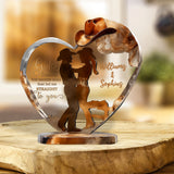 Couple Cowboy And Cowgirl God Blessed - Personalized Cowgirl Custom Shaped Acrylic Plaque
