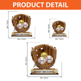 We Caught The Best Dad Baseball, Softball - Personalized Father Custom Shaped Acrylic Plaque