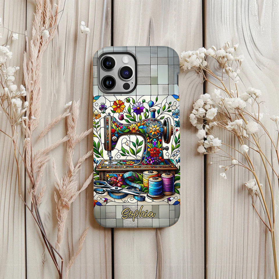 Love Sewing - Personalized Sewing Full Print Phone Case