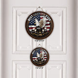 Best Grandpa Papa Dad Ever - Personalized Father Round Wood Sign