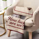 How Lucky We Are - Personalized Couple Blanket