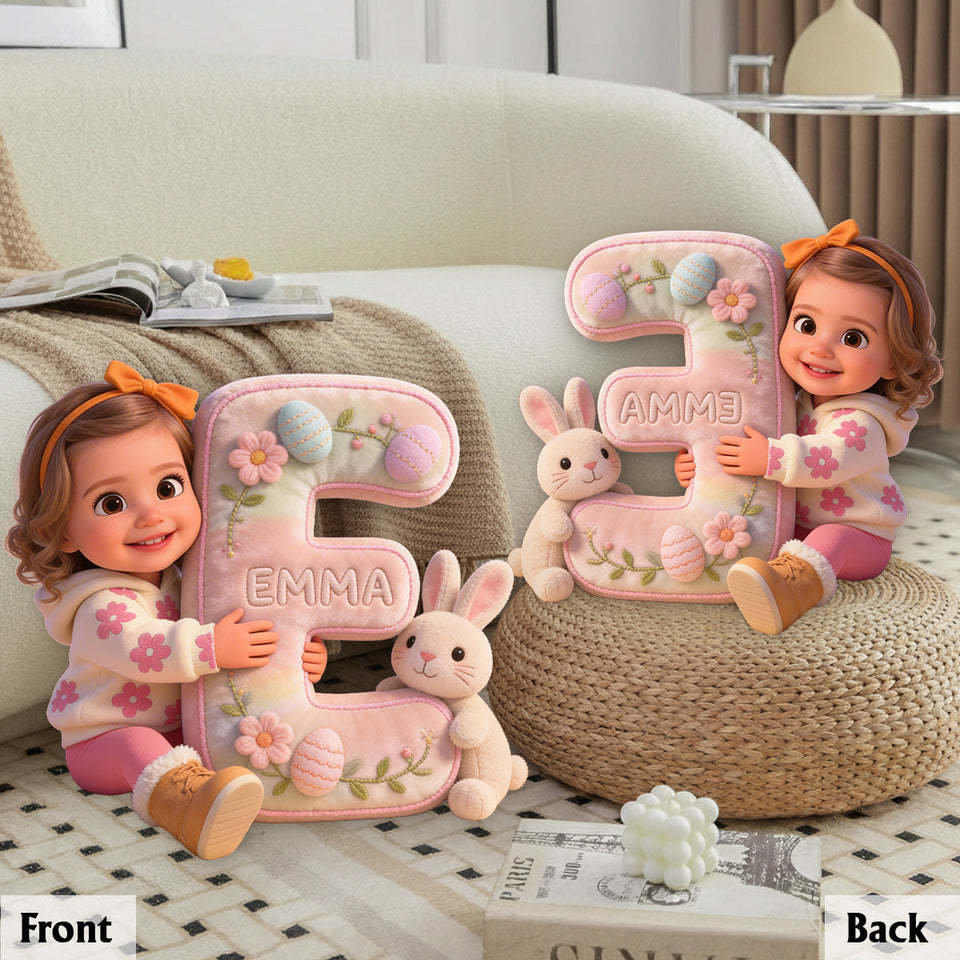 Custom Any Photo Best Easter Gift - Personalized Kid Premium Faux Fur Pillow